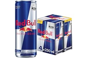 Red Bull Energético, Energy Drink, 250ml, 4 latas