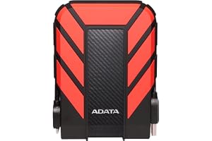 HD Externo Adata Anti-Queda, à Prova D'água, IPX68 Durable HD710 Pro USB 3.2, 2TB, 2.5', Vermelho
