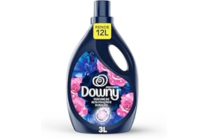 Downy Amaciante Concentrado Brisa Intenso 3L, Rende 12L, Perfume Intenso com Notas de Rosas e Frutas Vermelhas