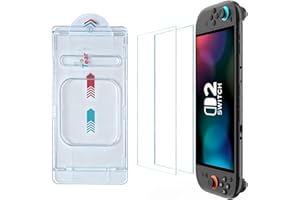 Protetor de Tela para Nintendo Switch 2 em Vidro Temperado, Acessórios, Switch 2 [Mais Durável] Cobertura Total, HD Cristalin