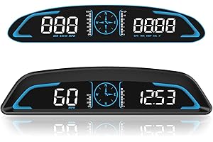 SinoTrack Velocímetro Gps Digital Universal Heads Up Display para Carro Grande Display Lcd de 5,5" Hud com Velocidade Mph Ale