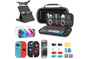 Case para Nintendo Switch 2, 25 em 1 Acessorios para Switch 2 (2025), com Pelicula, Capa Protetora Rígida Portátil e Estojo p