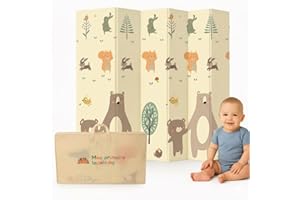 Tapete Tatame Infantil Dobrável 1,2x1,8m Dupla Face em Espuma Macia – Conforto e Segurança para Brincar, Engatinhar e Recreaç