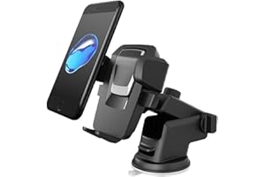 Suporte Celular Para Carro Veicular GPS Universal Smartphone Ventosa Gruda Painel Carro Trava Automática Anti Queda Waze Uber