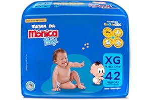 Fralda Turma da Mônica Baby Mega XG 42 Unidades