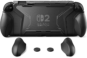 playvital for Switch 2 Beyond-Grip Protective Case, Interchangeable FPS/Omni Ergonomic Grips + Military-Grade Drop Dockable C