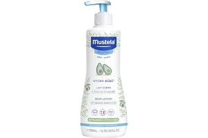 Mustela Hydra Bebê 500ml - Hidratante Infantil Corpo e Rosto - Feito com 97% de Ingredientes de Origem Natural e Hipoalergêni