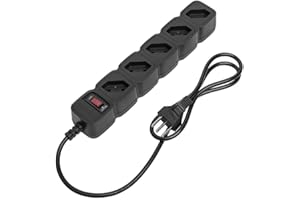 Protetor Eletrônico Filtro de Linha com 5 tomadas EPE 205 Preto Intelbras