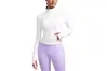 CRZ YOGA Butterluxe Jaqueta feminina cropped justa leve para treino com zíper frontal completo e orifícios para os polegares