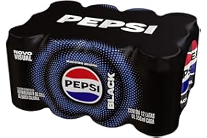 Refrigerante Pepsi Zero BLACK, Lata 350Ml Pack (12 Unidades)