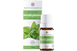 Óleo Essencial de Hortelã Pimenta Phytoterápica, 10ml, para Difusor e Massagem, Aroma Mentolado Refrescante, Auxilia na Conce