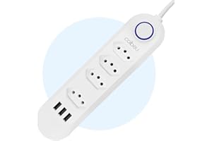 Extensão Tomada, Régua Tomada, 4 Tomadas, 3 Interfaces USB, Cabo de Alimentação de 2 Metros, Suporte a Tensão de 110-220V, Po