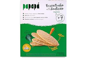 Papapá, Biscoitinho para Fase de Dentição, Sabor Vegetais, 36g, Sem Corantes, Sem Conservantes Artificiais