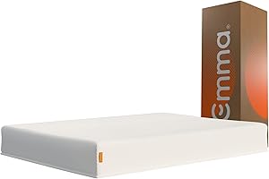 Colchão Casal Emma Basics 17 cm - 138x188 cm, Espuma D28 17cm com Tecnologia Alemã, Firmeza Ideal, Suporte Confortável, 100 N