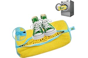 Bolsa para máquina de lavar sapatos – Bolsa de roupa de tênis para lavadora e secadora, bolsa protetora de malha de chenille