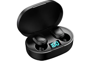 Fone de Ouvido Bluetooth 5.1 TWS Premium Wireless com Luz LED, Som Hi-Fi Estéreo, Cancelamento de Ruído, Toque Inteligente, B