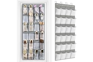 Sapateira de Porta Organizadora, Vertical, Transparente e Pendurável - Organizador de Sapatos para Parede