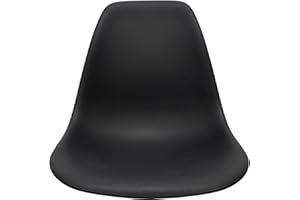 Assento Banco Cadeira Charles Eames Eiffel (Preto)