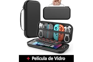 Capa Nintendo Switch 2 + Película Vidro + 10 Compartimentos de Cartão - Capa Case De Proteção ®Youtek