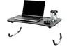 Mesa Para Notebook Portátil Articulada Mdf Grafite Suporte Para Laptop Dobrável Home Office Cama Porta Tablet (Preto)