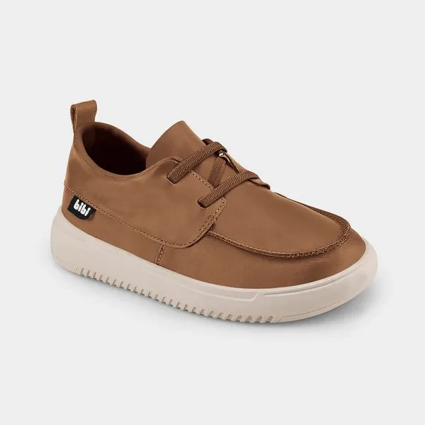 Tênis Infantil Casual Bibi New Way Caramelo de Couro 30