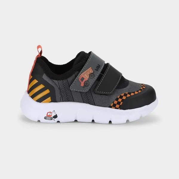 Tênis Infantil Bibi Energy Baby 2.0 Preto com Grafite de Caminhão 24