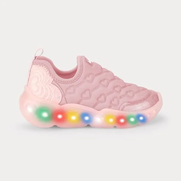Tênis Infantil de Luz Bibi Roller Celebration 3.0 Rosa 29