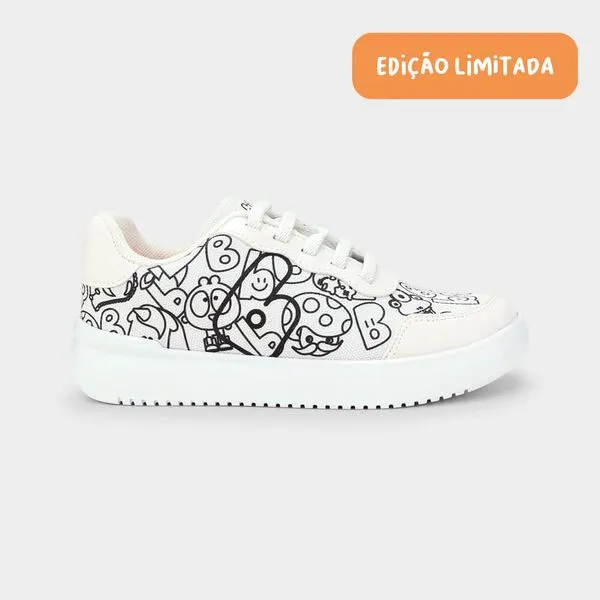 Tênis Infantil Bibi Color Branco Personalizável 32