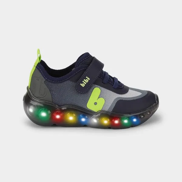 Tênis Infantil de Luz Bibi Roller Celebration 3.0 Azul 25