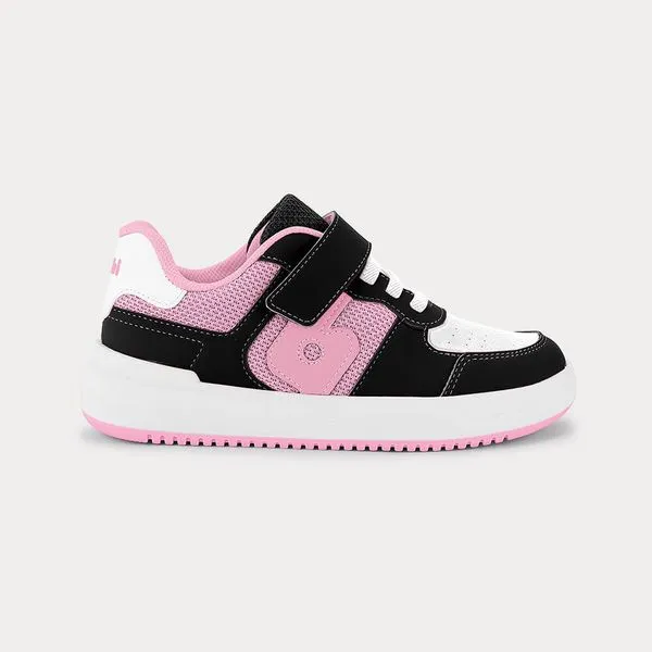 Tênis Infantil Bibi B College Preto com Rosa 35