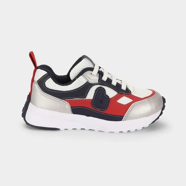 Tênis Infantil Bibi Jogging Kids Branco com Vermelho 36