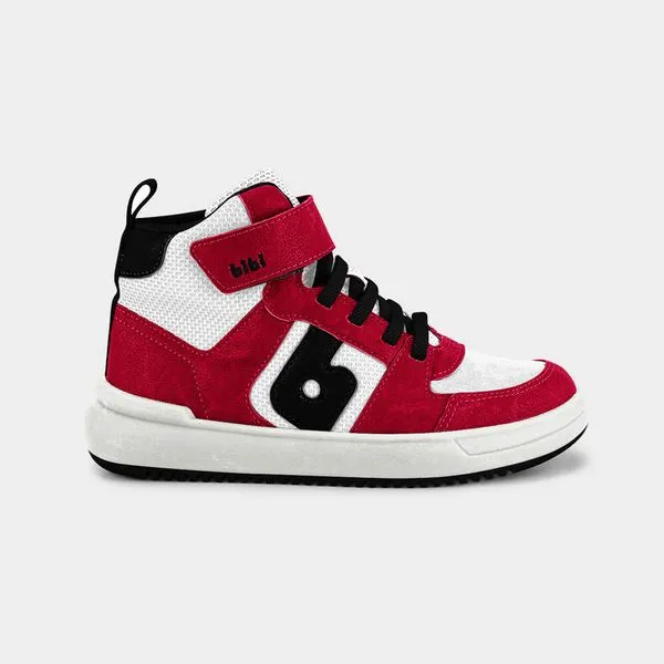 Abotinado Infantil Bibi B College Vermelho com Branco 32
