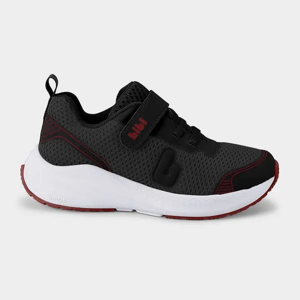 Tênis Infantil Bibi High School Cinza com Vermelho 37