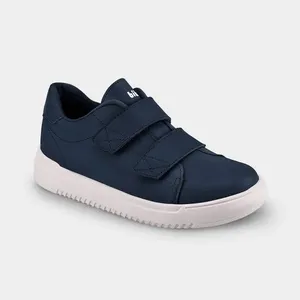 Tênis Infantil Bibi New Way Azul de Couro com Tiras 29
