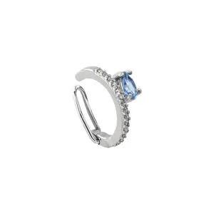 Piercing em Prata e Zircônia