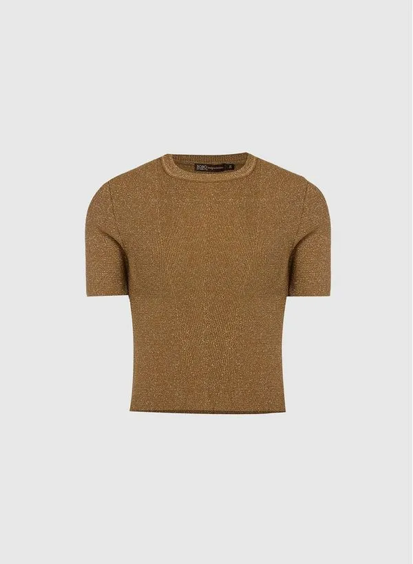 Blusa Cropped Lya Gold Bo.Bô Feminina G