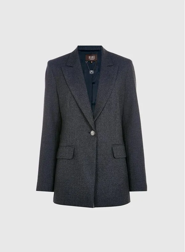 Blazer Mary Xadrez Bo.Bô Feminino 46