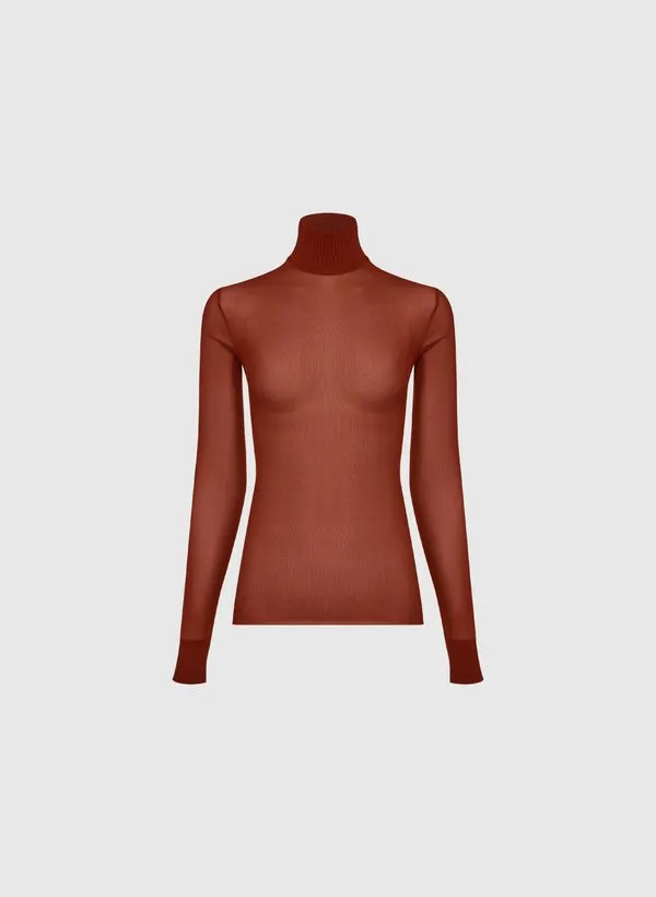 Blusa Tule Gola Alta Brick Bo.Bô Feminina M