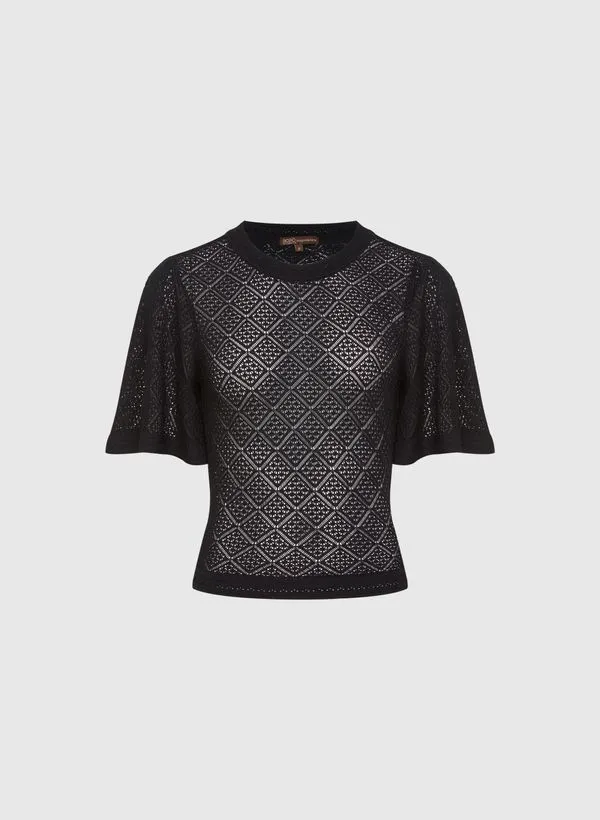 Blusa Jimena Preto Tricot Bo.Bô Feminina P