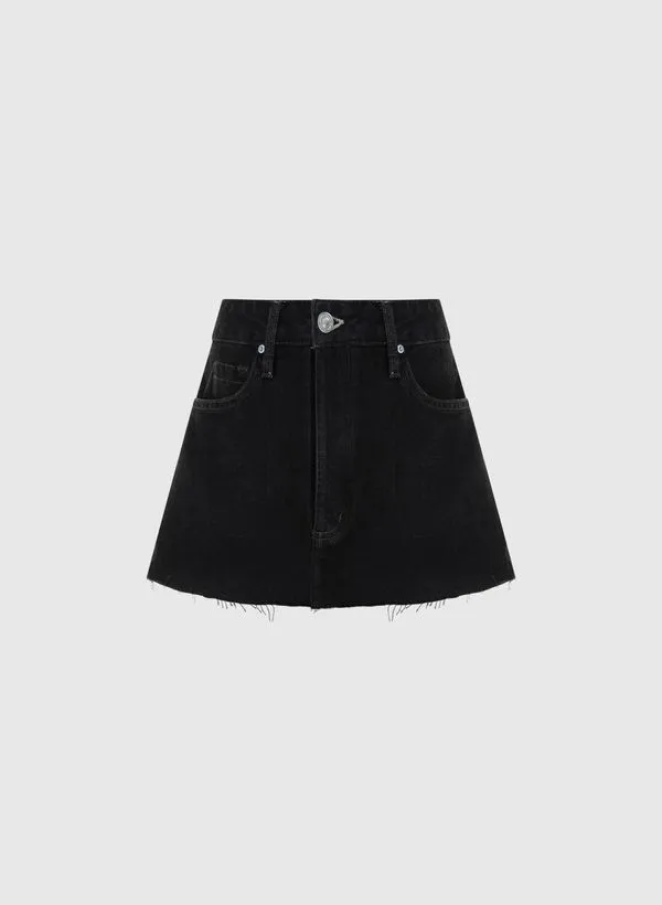 Saia Georgia Black Jeans Bo.Bô Feminina 34