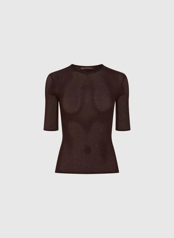 Blusa Helen Ganache Tricot Bo.Bô Feminina M