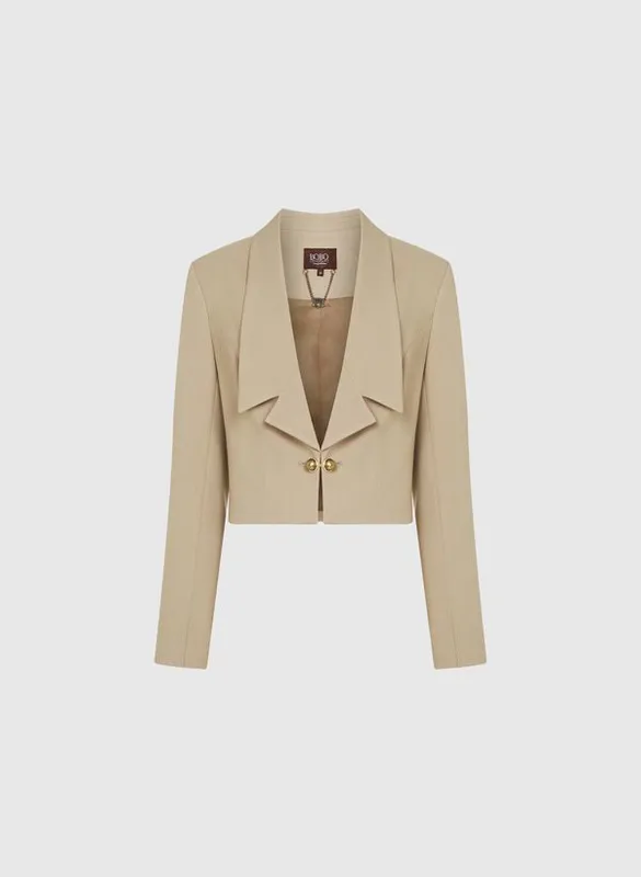 Blazer Bia Twill Caqui Bo.Bô Feminino 38