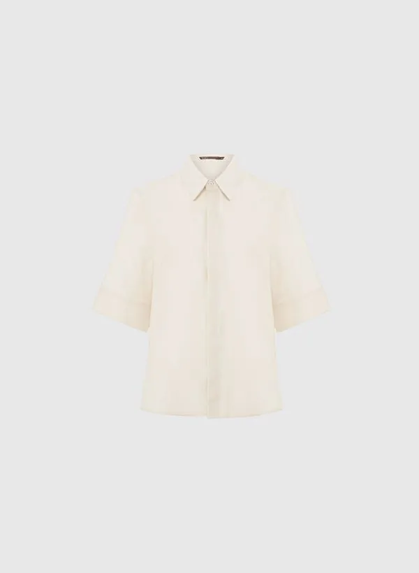 Camisa Vivi Linho Bege Bo.Bô Feminina 50