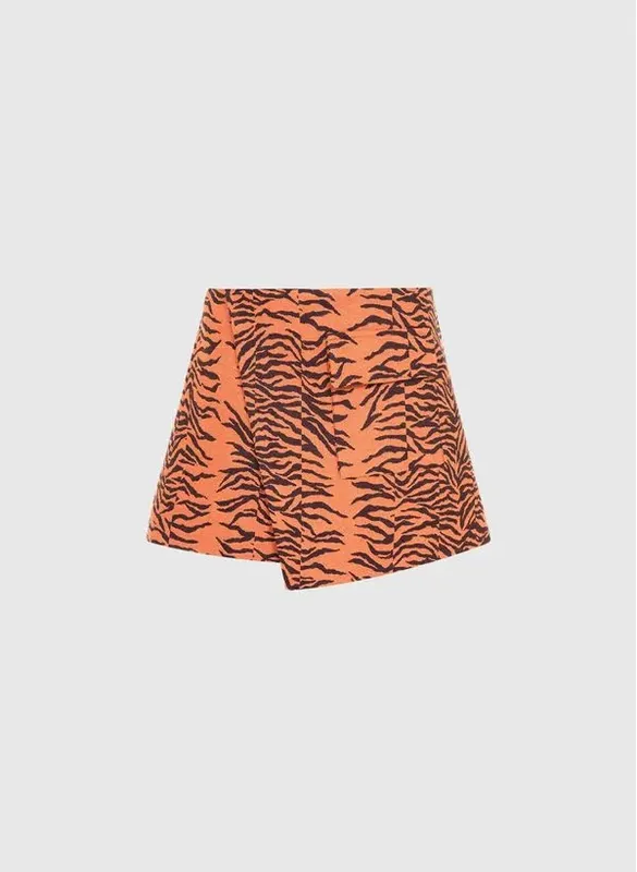 Shorts Saia Claire Zebra Bo.Bô Feminino 42