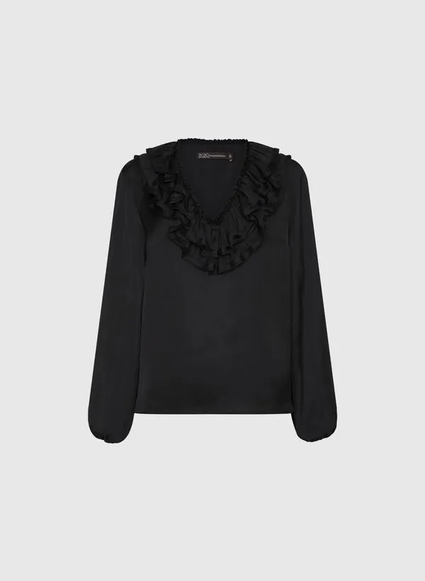 Blusa Cyrele Preta Bo.Bô Feminina 34