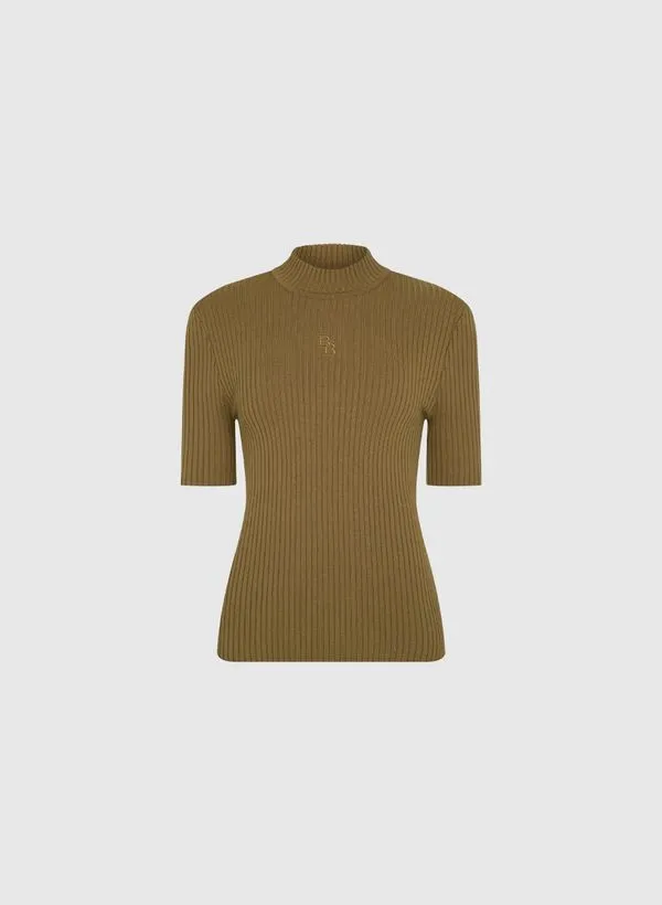 Blusa Holly Khaki Tricot Bo.Bô Feminina GG