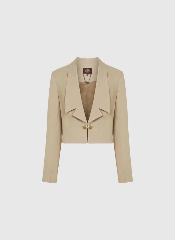 Blazer Bia Twill Caqui Bo.Bô Feminino 34