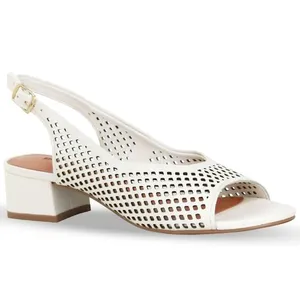 Sandália Couro Burnish Off White 35