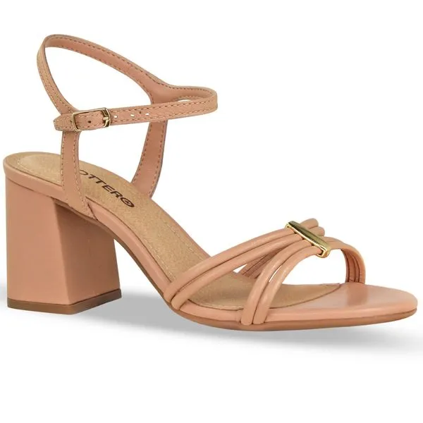 Sandália Couro Burnish Brown Sugar 40