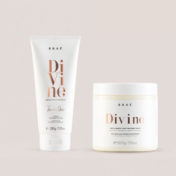 KIT Divine Leave-in 10 em 1 + Máscara 500g
